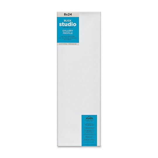Blick; Blick Studio Stretched Cotton Canvas - Gallery Profile, 8" x 24"; Category:Stretched Canvas; Image:1